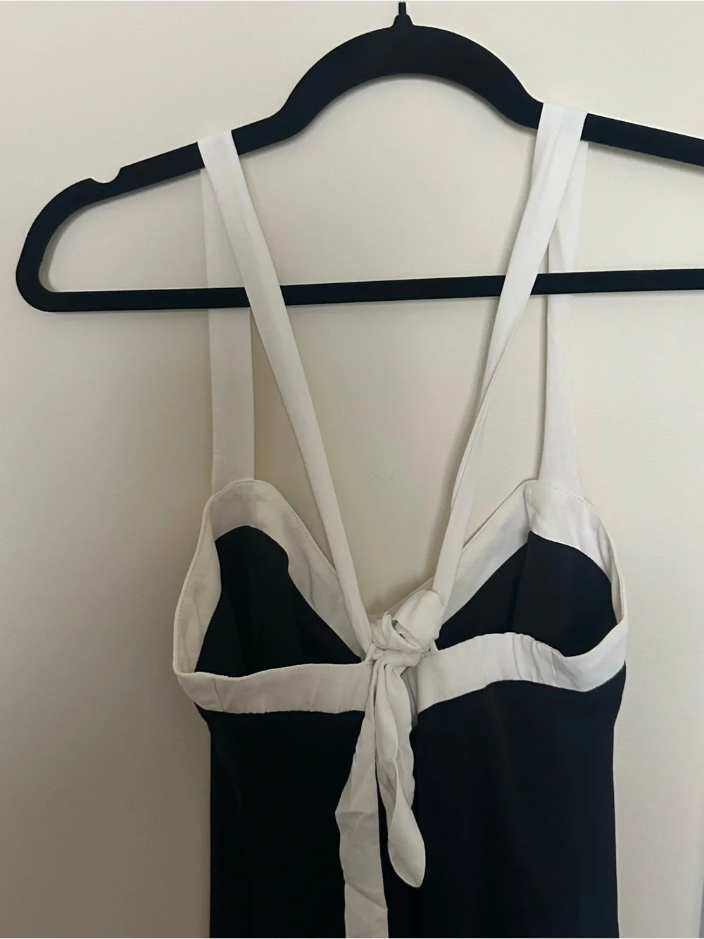 NWT Abercrombie Julia Slip Tie Back Contrast Dress - L